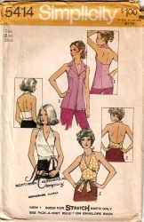 5414 72 KNITS OR NOT HALTER TIE TOPS ZIPPER OR NOT PATTERN 14